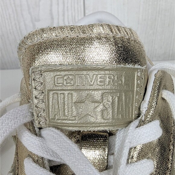 Chuck Taylor Converse Sneakers Women's Size 6 Gold All Star - Picture 7 of 12
